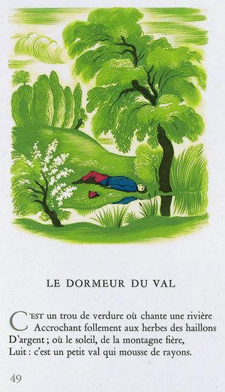 Arthur Rimbaud, le Dormeur du val