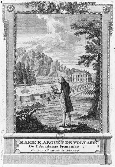 <i>Voltaire devant le château de Ferney</i>