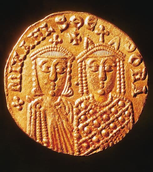 Michel III et sa mère Théodora