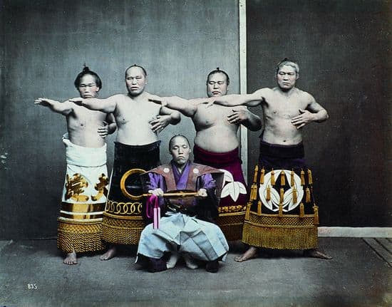 Felice Beato, <i>Sumotoris</i> Felice Beato, <i>Sumotoris</i>