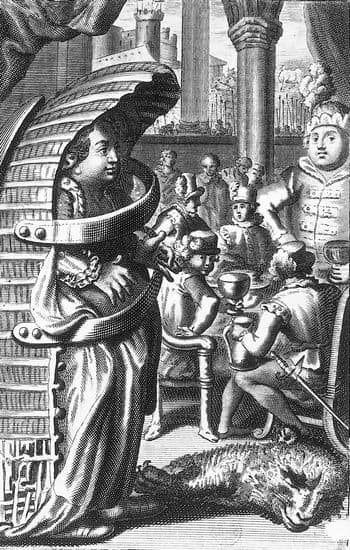 Gargantua voit entrer son fils Pantagruel portant son berceau