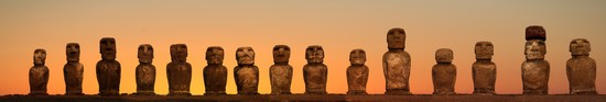 Statues de pierre de l'Ile de Pâques