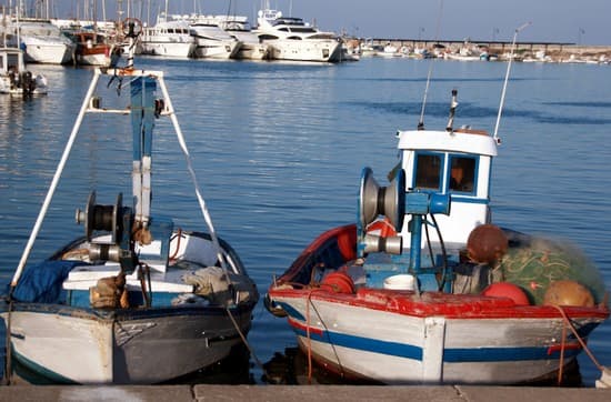 Bateaux de pêches amarrés à quai.