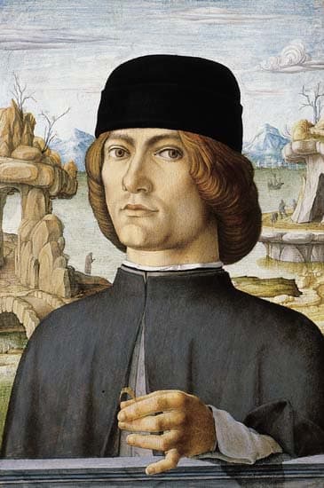 Francesco del Cossa, <i>Portrait d'homme tenant une bague</i>