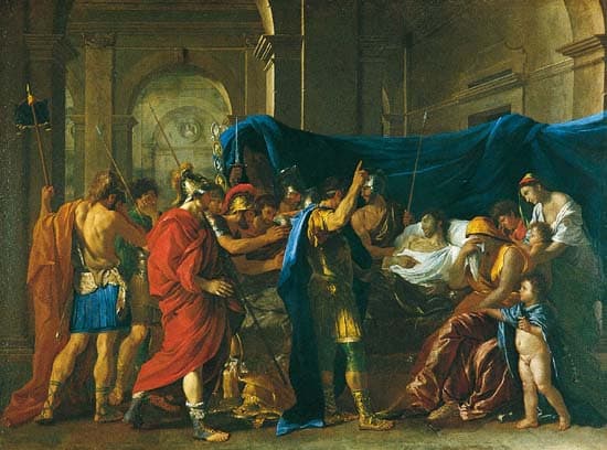 Nicolas Poussin, <i>la Mort de Germanicus</i>