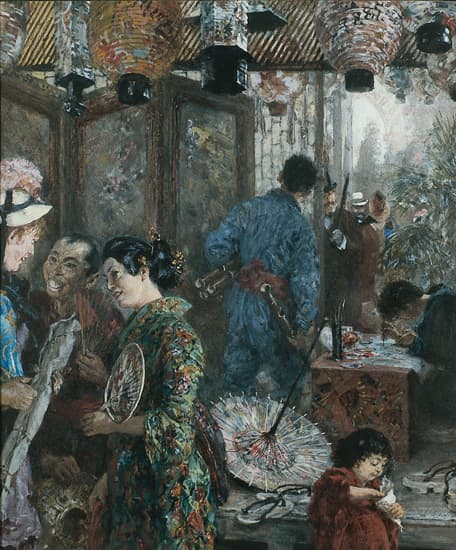 Adolf von Menzel, <i>le Magasin japonais</i>