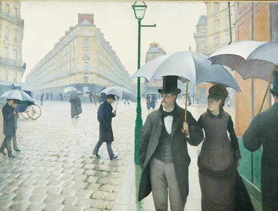 Gustave Caillebotte, la Place de l'Europe, temps de pluie