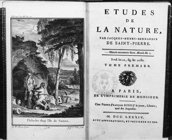 Bernardin de Saint-Pierre, Études de la nature