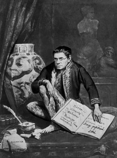 « Émile Littré en singe perfectionné »