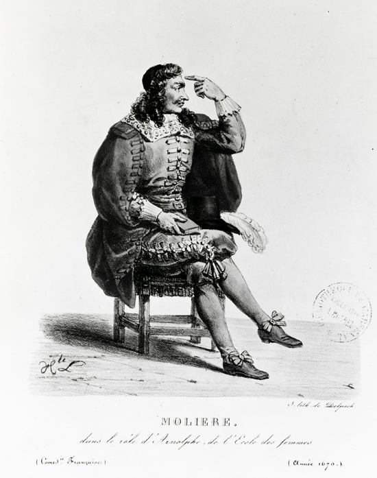 Molière dans le rôle d'Arnolphe