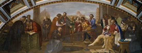 Galilée démontrant à Pise ses expériences sur la chute des corps