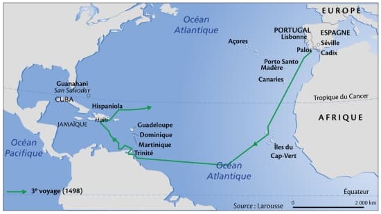 voyage christophe colomb 1498