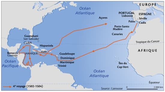 Le dernier voyage de Christophe Colomb (1502-1504)