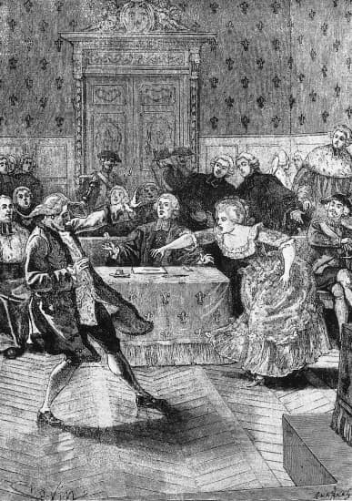 Marie-Antoinette devant le parlement de Paris