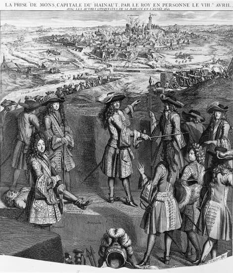 La prise de Mons, capitale de Hainaut, par Louis XIV, le 8 avril 1691.