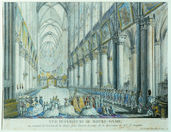 La reine Marie-Antoinette se rendant à Notre-Dame