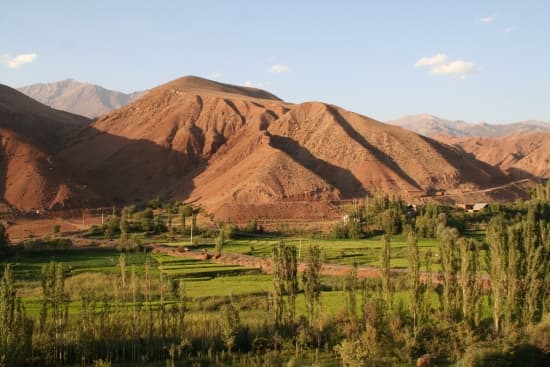 Paysage rural en Iran