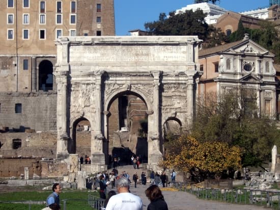 Rome, l'arc de triomphe de Septime Sévère