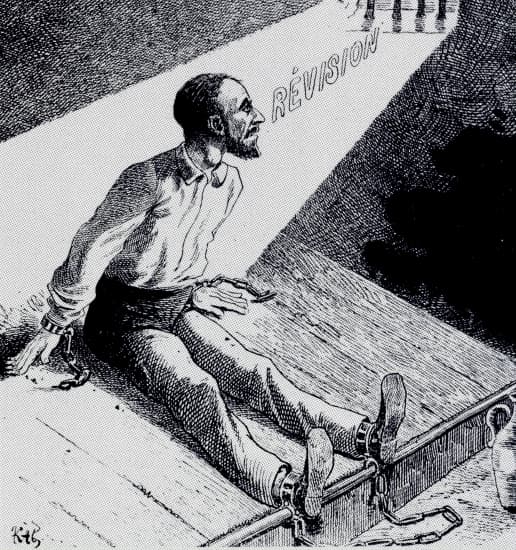 Alfred Dreyfus en prison. Vers la révision.