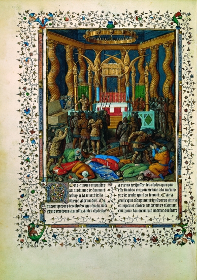 Pompée et ses soldats pénètrent dans le Temple de Jérusalem