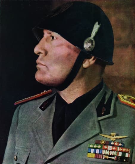 Mussolini en décembre 1942