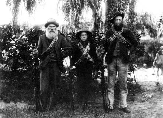 Trois générations de Boers dans les armes