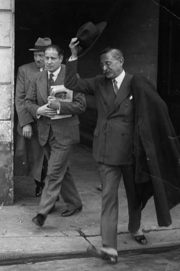 Léon Blum et son directeur de cabinet