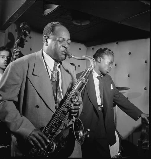 Coleman Hawkins et Miles Davis