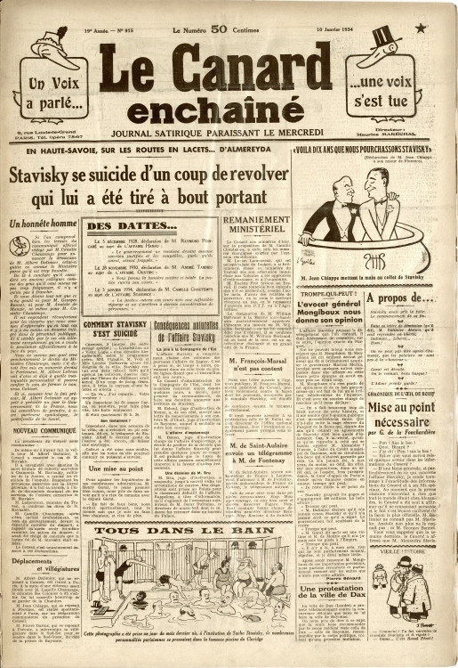 Le Canard enchaîné, 1934