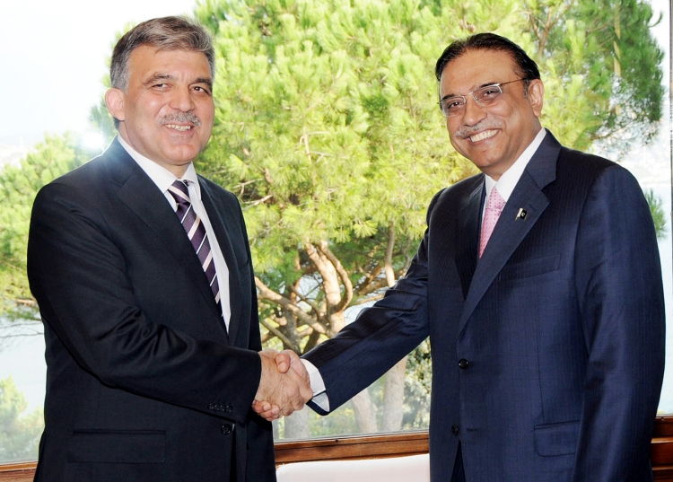 Abdullah Gül  et Asif Ali Zardari