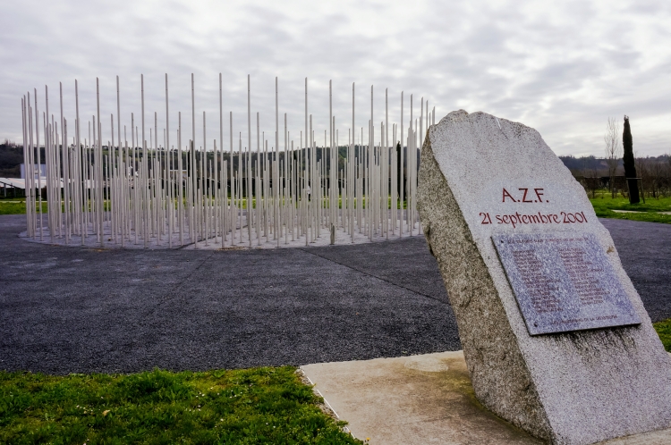 Lieu de l'explosion de l'usine AZF, 
Toulouse, 2001