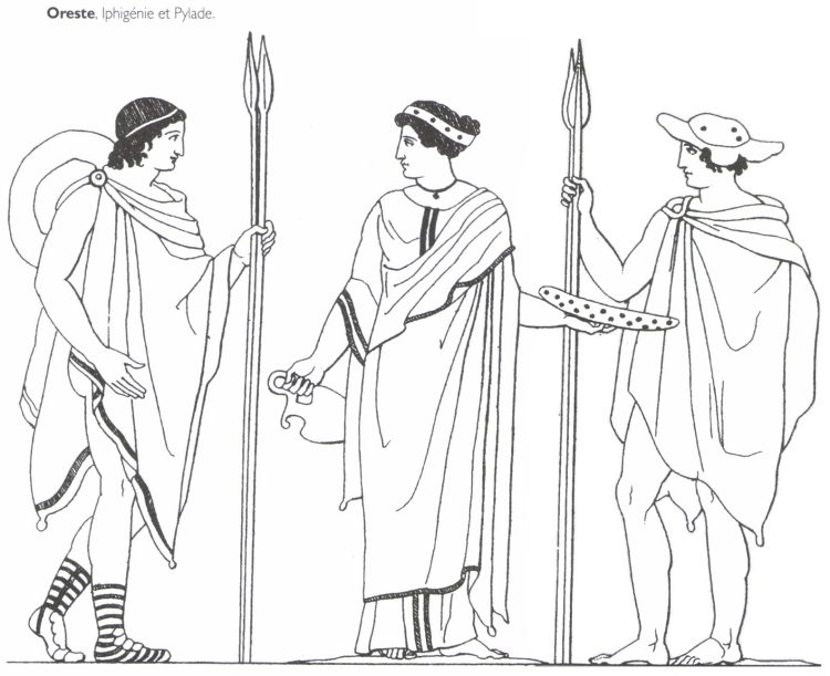 Oreste, Iphigénie et Pylade.