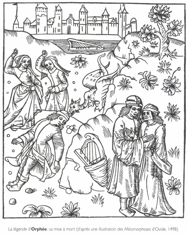 La légende d'<B>Orphée</B> : sa mise à mort. La légende d'<B>Orphée</B> : sa mise à mort.