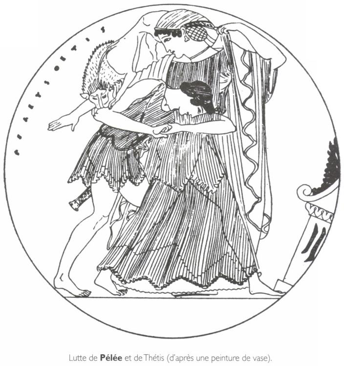 Lutte de Pelée et de Thétis. Lutte de Pelée et de Thétis.