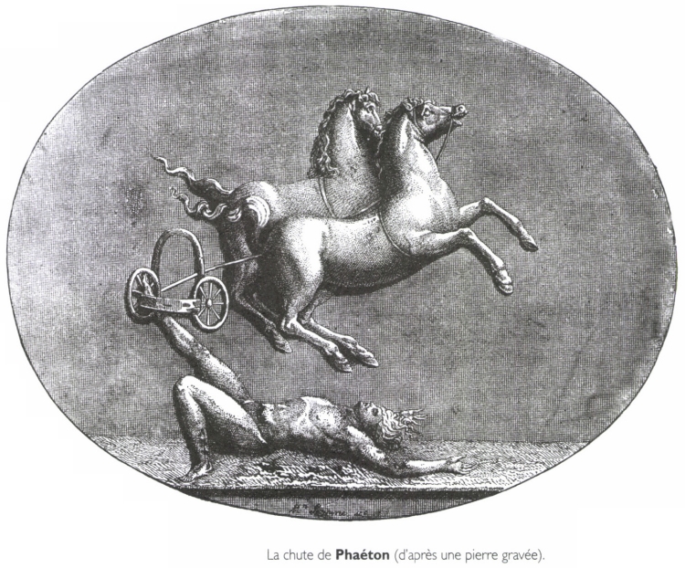 La chute de Phaéton. La chute de Phaéton.
