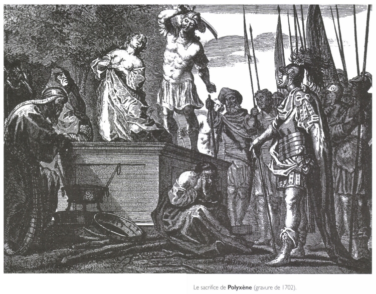 Le sacrifice de Polyxène.