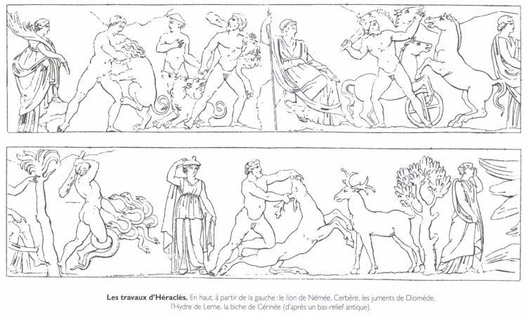 <B>Les travaux d'Héraclès.</B>