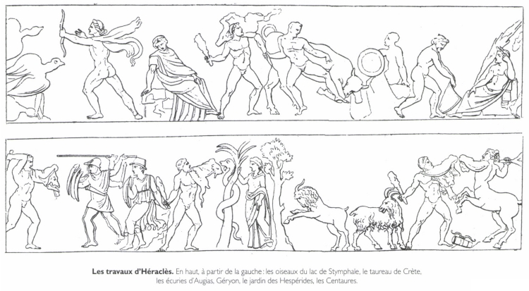 Les travaux d'Héraclès. Les travaux d'Héraclès.
