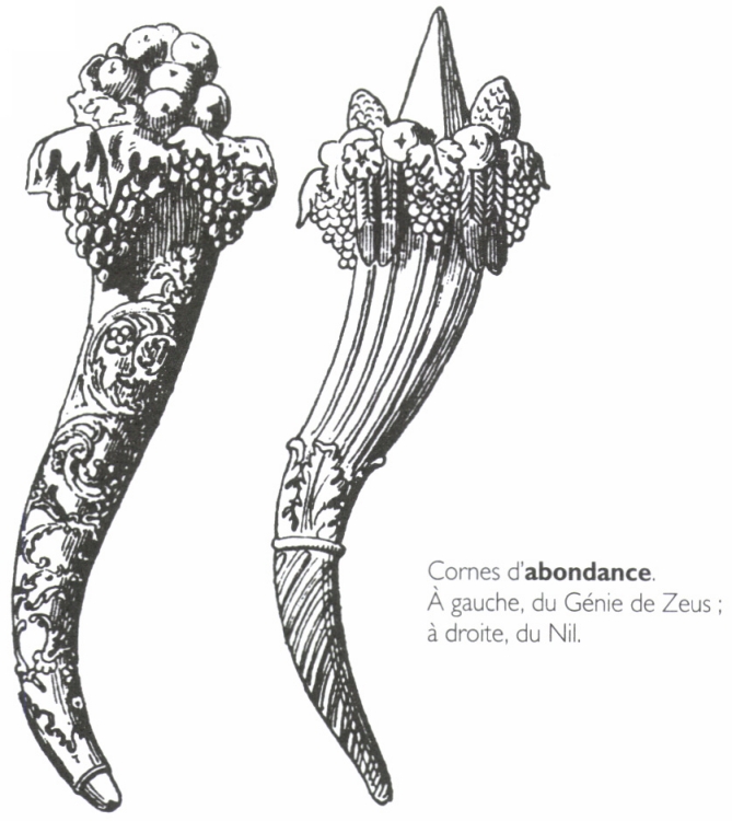 Cornes d'<B>abondance</B>.