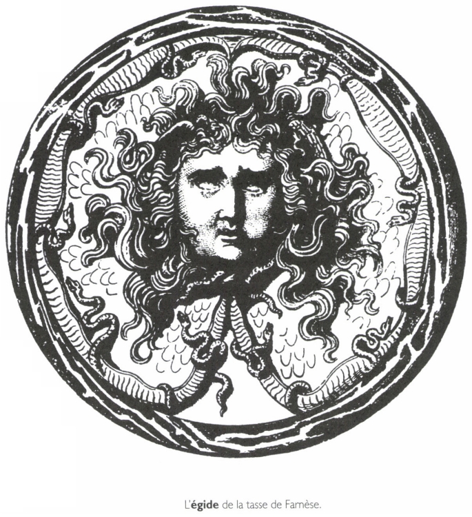 L'égide de la tasse de Farnèse.