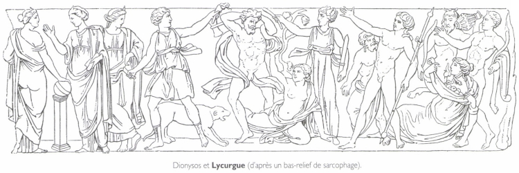 Dionysos et Lycurgue. Dionysos et Lycurgue.
