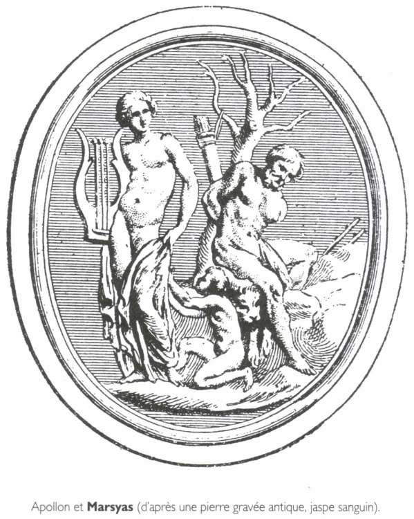 Apollon et Marsyas. Apollon et Marsyas.