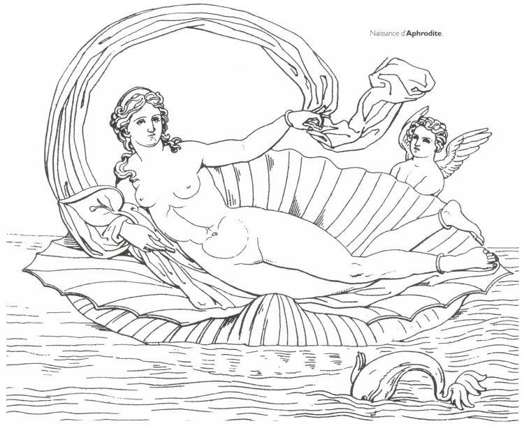 Naissance d'<B>Aphrodite</B>.