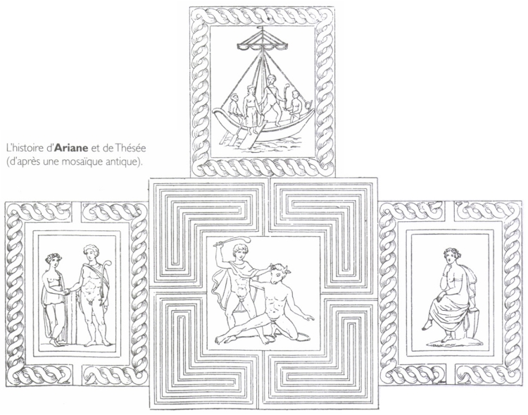 L'histoire d'Ariane et de Thésée. L'histoire d'Ariane et de Thésée.