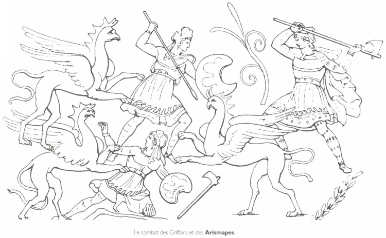 Le combat des Griffons et des <B>Arismaspes</B>.