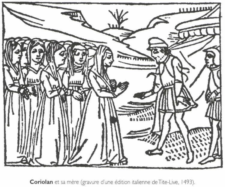 <B>Coriolan</B> et sa mère.