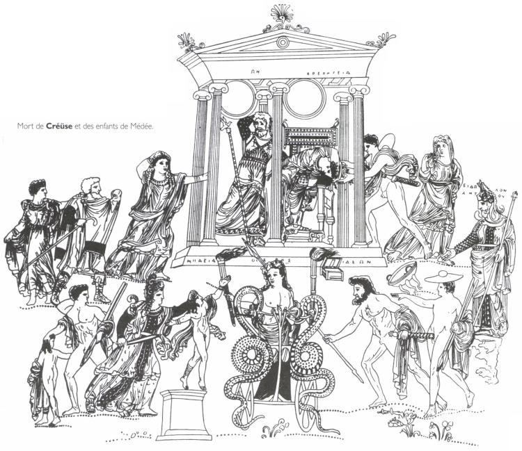 Mort de Créüse et des enfants de Médée. Mort de Créüse et des enfants de Médée.