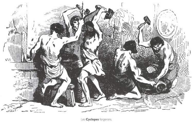 Les Cyclopes forgerons. Les Cyclopes forgerons.