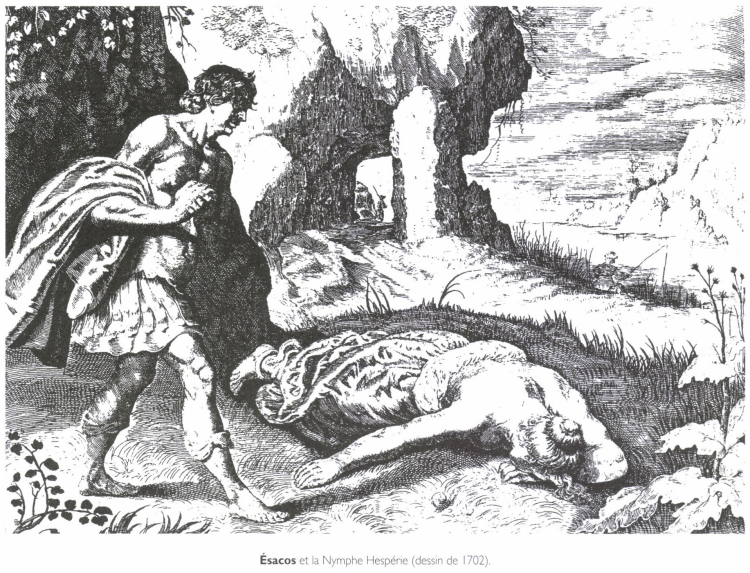 Ésacos et la Nymphe Hespérie. Ésacos et la Nymphe Hespérie.