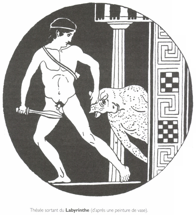 Thésée sortant du Labyrinthe. Thésée sortant du Labyrinthe.